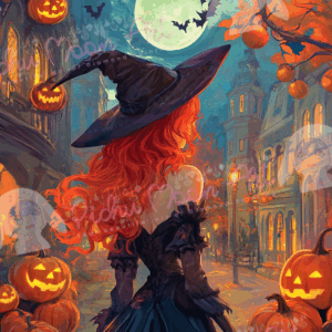 Witch in Pumpkin Street