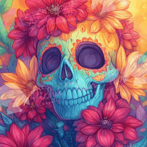 Floral Skull Delight
