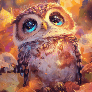 Autumn Owl Gaze
