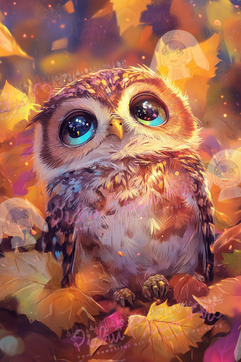 Autumn Owl Gaze