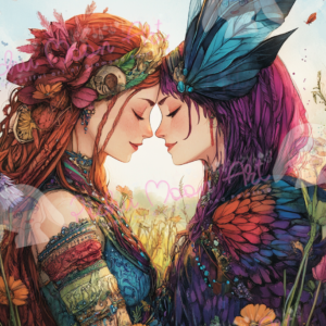 Liebende in der Dämmerung by Sakura.Cherry ai 50×70 79 Farben | Ai Art