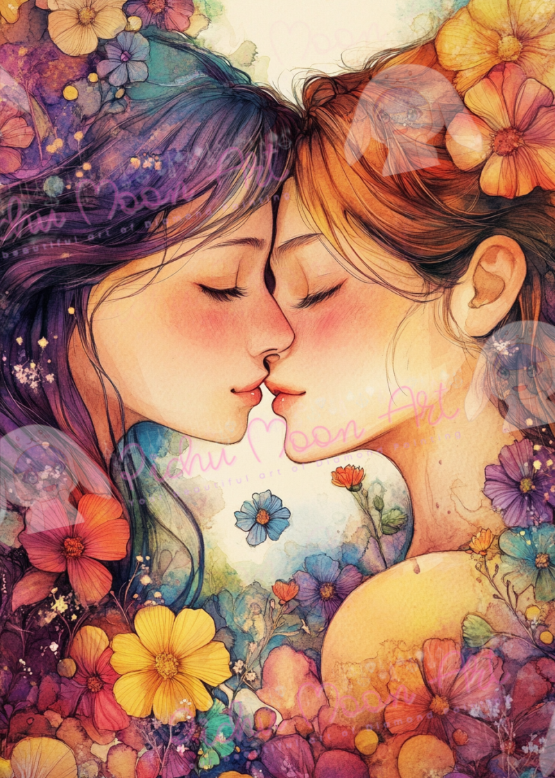 Liebesblüte by Sakura.Cherry ai 50×70 80 Farben | Ai Art