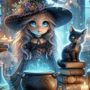Little Witch and Her Cat