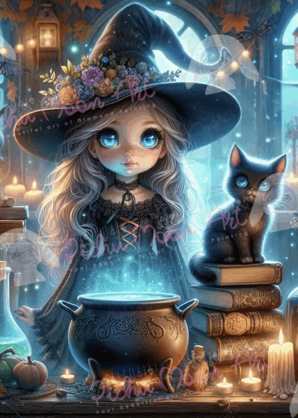 Little Witch and Her Cat