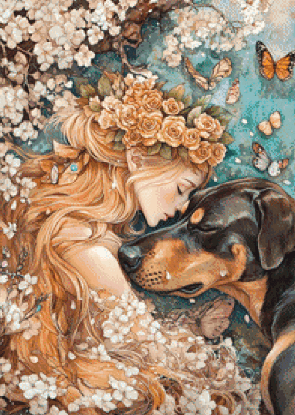 Always in my Heart by Sakura.Cherry ai 50×70 79 Farben | Ai Art – Bild 2