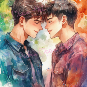 Zweisamkeit in Farben by Sakura.Cherry ai 50×70 80 Farben | Ai Art