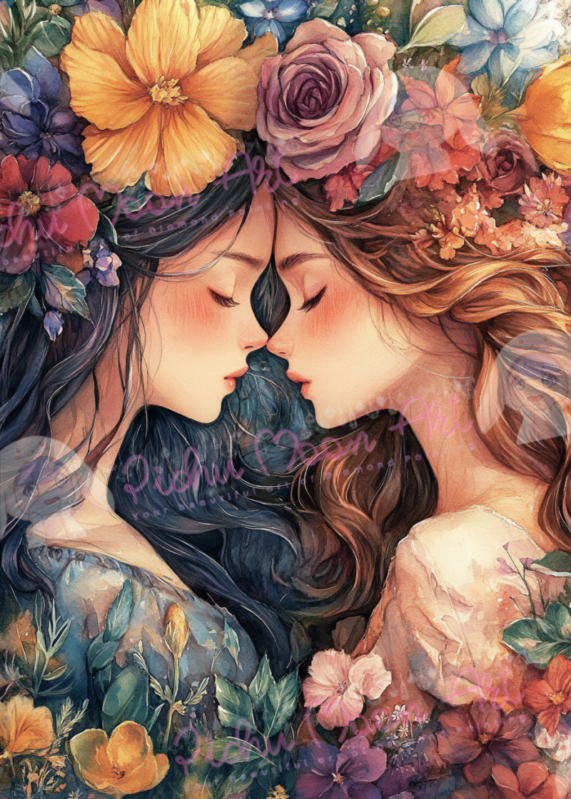 Blumengeflüster by Sakura.Cherry ai 50×70 95 Farben | Ai Art