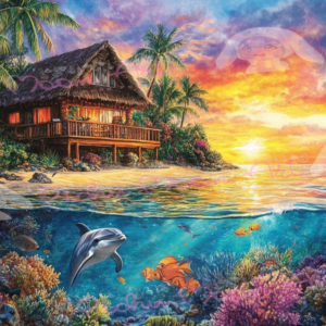 Calm down by Sakura.Cherry ai 80x60 80 Farben | Ai Art