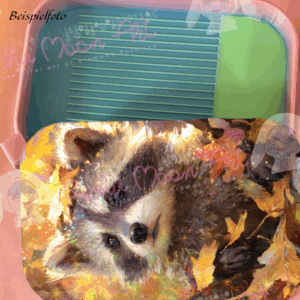 Autumn Raccoon Magic Regenbogen Schiff