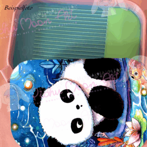 Panda am Koi Teich Regenbogen Schiff