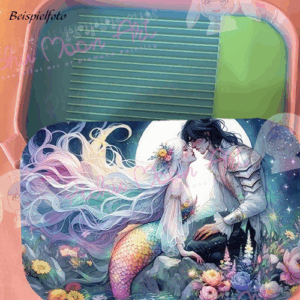 Die Nymphe und der Wanderer Kissing Regenbogen Schiff