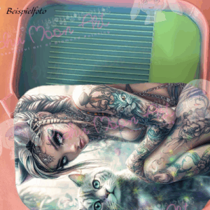 Tattooed Whiskers Regenbogen Schiff