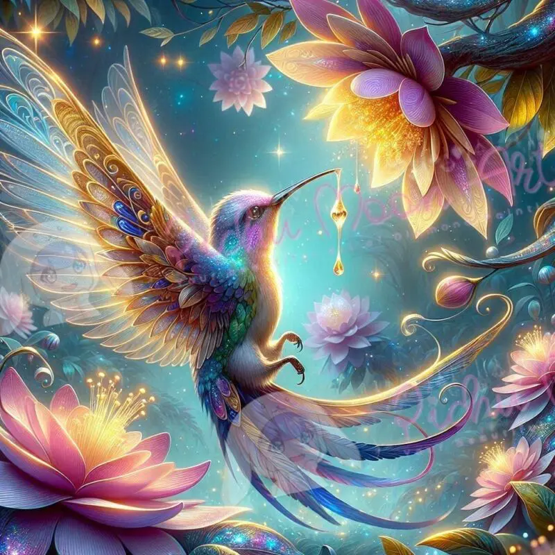 Hummingbird of Golden Nectar