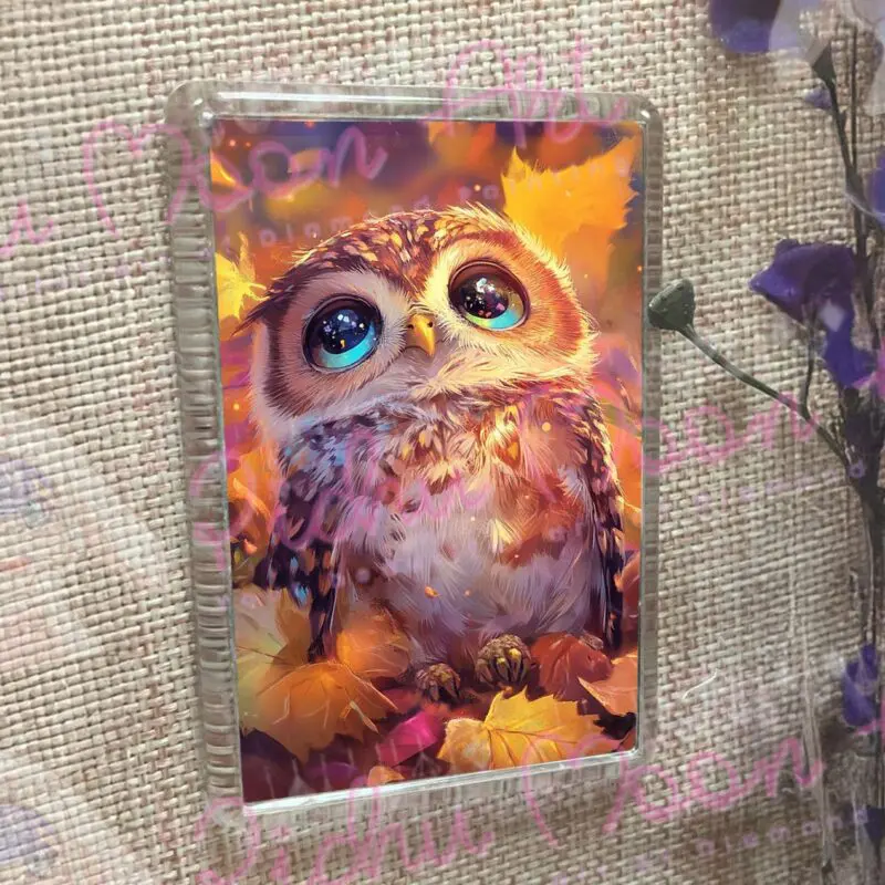 Magnet Autumn owl gaze