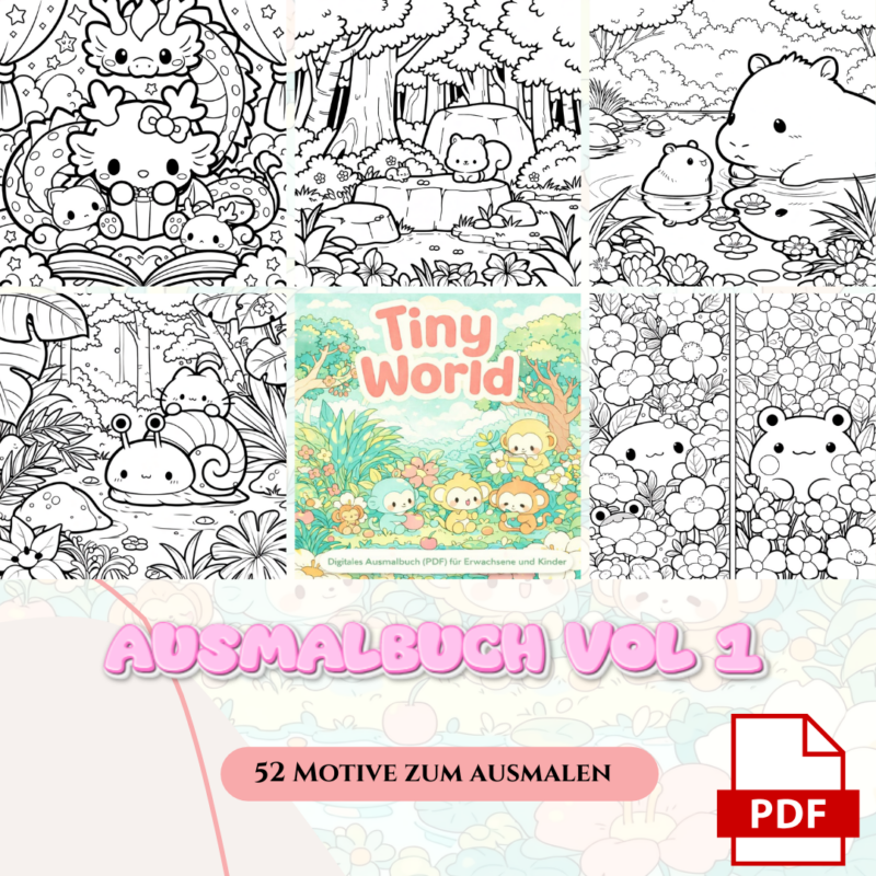 Startseite 21 PDF Tiny World - Ausmalbuch vol. 1