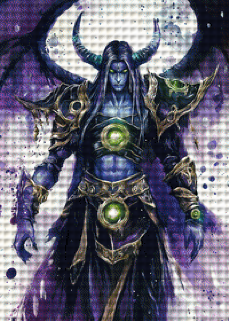 Digitale Leinwand Demon Hunter