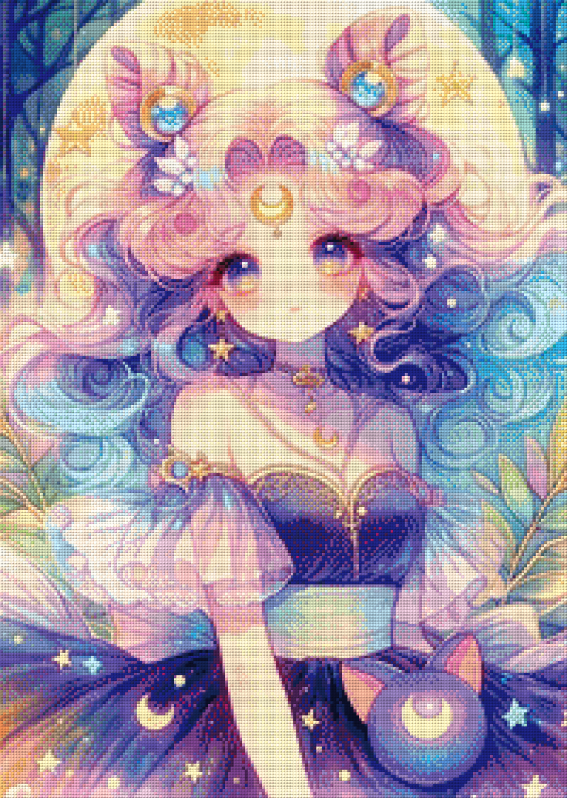 Digitale Leinwand Luna power make up