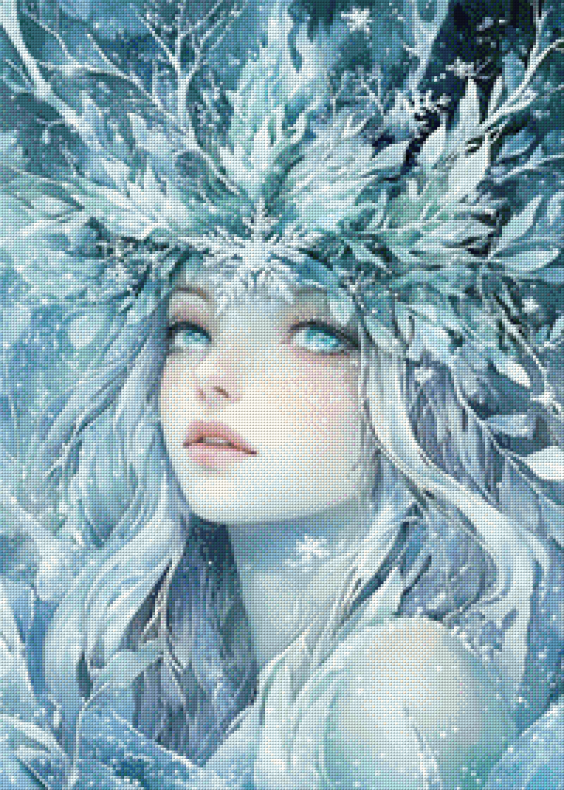 Digitale Leinwand Winter Goddess