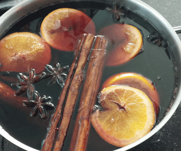 Handgemachte Kerze aus Soja Wachs - Glühwein