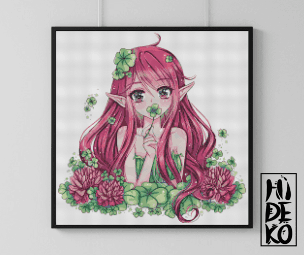 Hidekos Artwork, Kleefee Miyu 50×50 Eckige Steine
