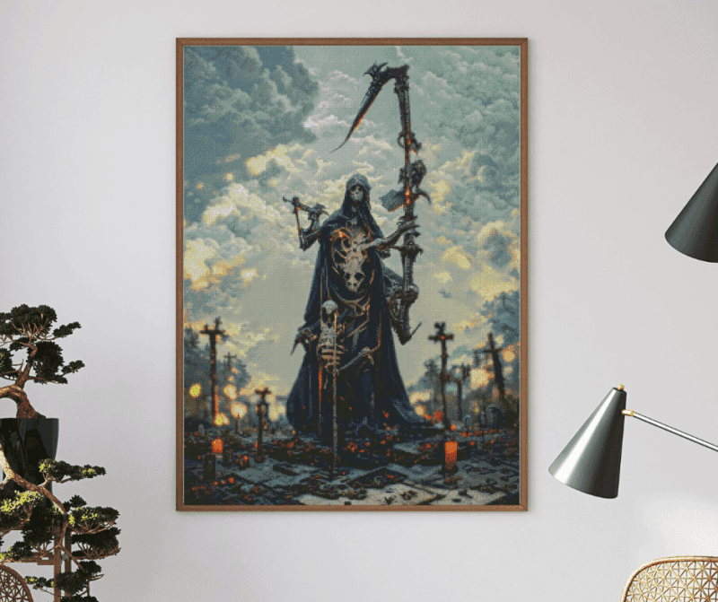 Veto, The Death Reaper 60×90 Eckige Steine (100 Farben)
