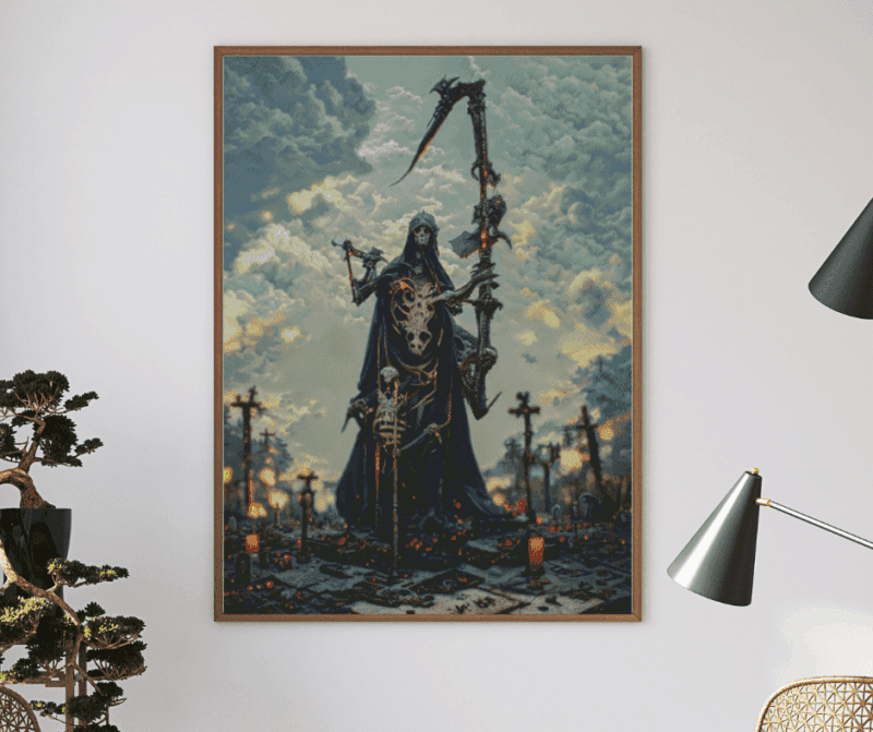 Veto, Tiger im Wasser 60×90 Eckige Steine
