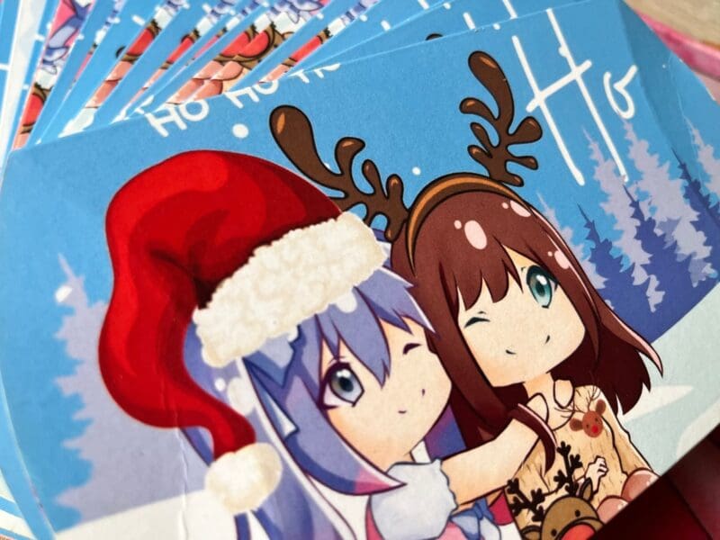 24x Adventskalender Kissen Schachteln Chibis