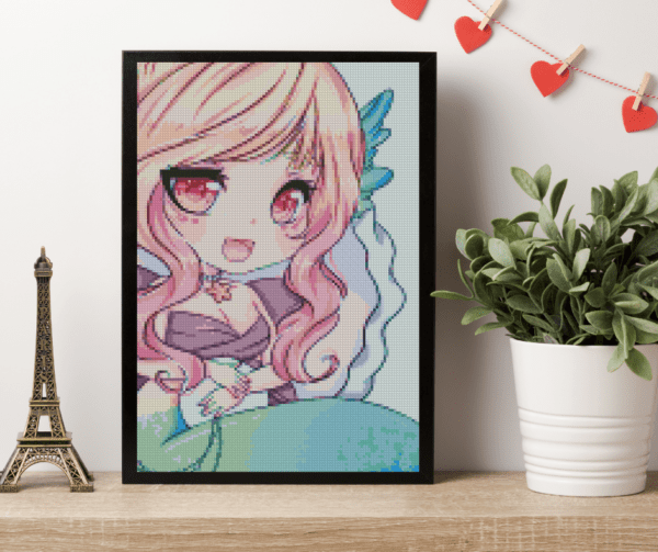 Hidekos Artwork - Chibi Luana 30x40 Eckige Steine