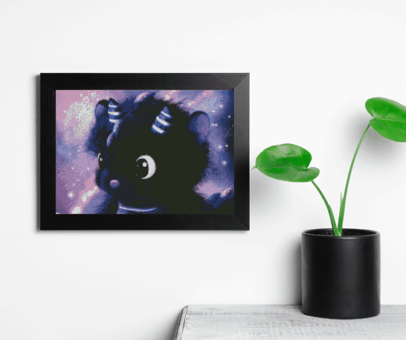Tiny Tami, Kosmo Dragon 30×40 Eckige Steine