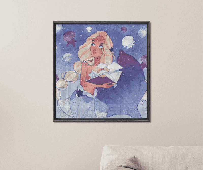 Laara Klein Mermaid Ocean Jelly 60×60