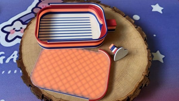 Kleines Schiff Set - Weiss Blau orange Rot (2. generation)