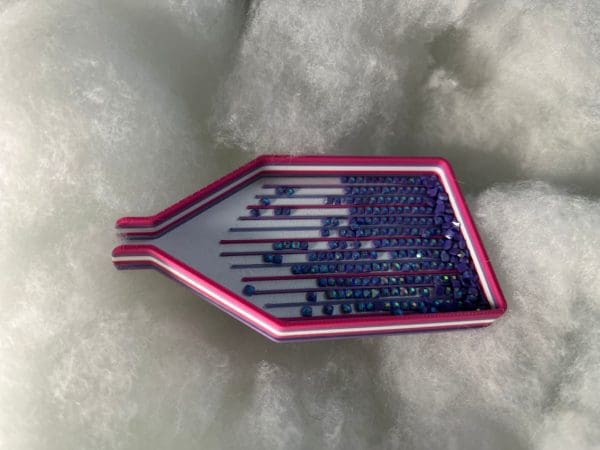 Kleines Schiff Weiss Pink Eisblau