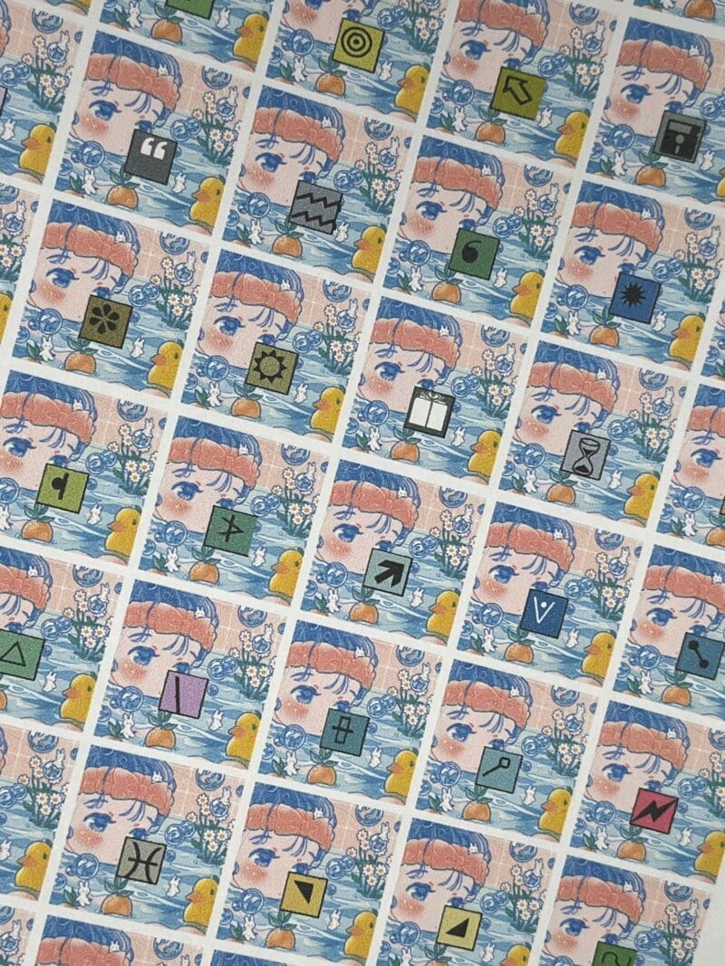 Ø20mm Runde Dosen Sticker Bogen Symbole - Bathflake