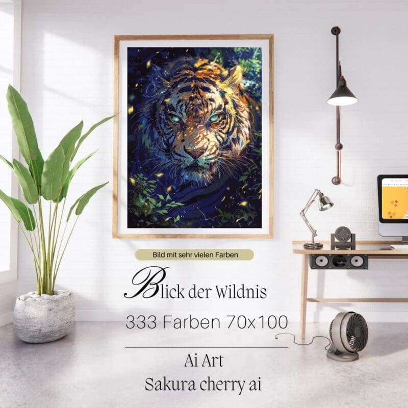 Blick der Wildnis by Sakura.Cherry ai 70x100 333 Farben | Ai Art