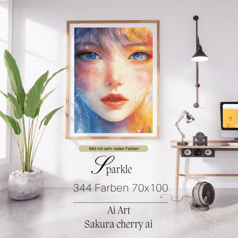 Sparkle by Sakura Cherry ai 70x100 344 Farben | Ai Art
