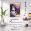 Purple snowman time by Sakura.Cherry ai 50x70 261 Farben | Ai Art