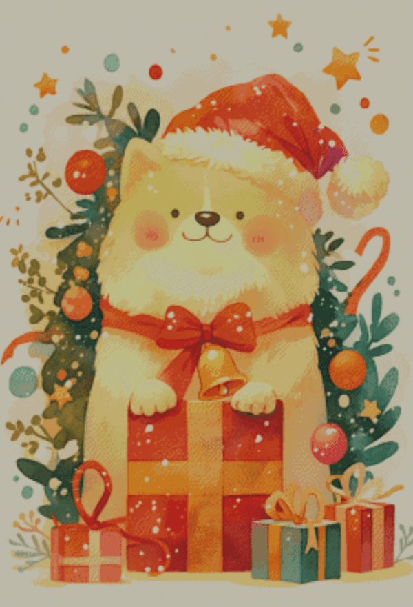 Sakura.ai Christmas schmoggo 50×70 | Ai Art