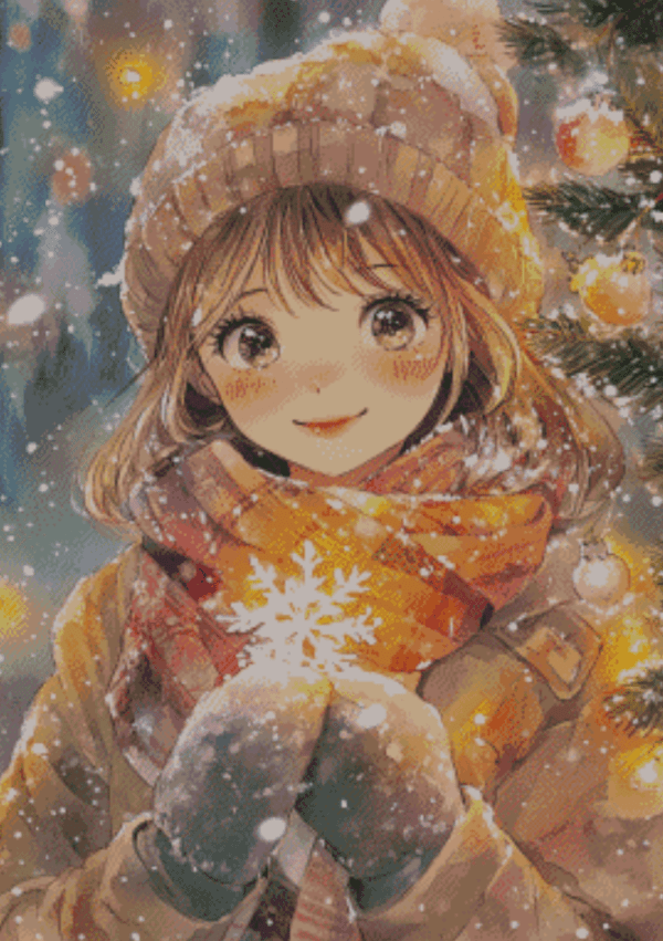 Sakura.ai Christmas Aurora 50×70 | Ai Art