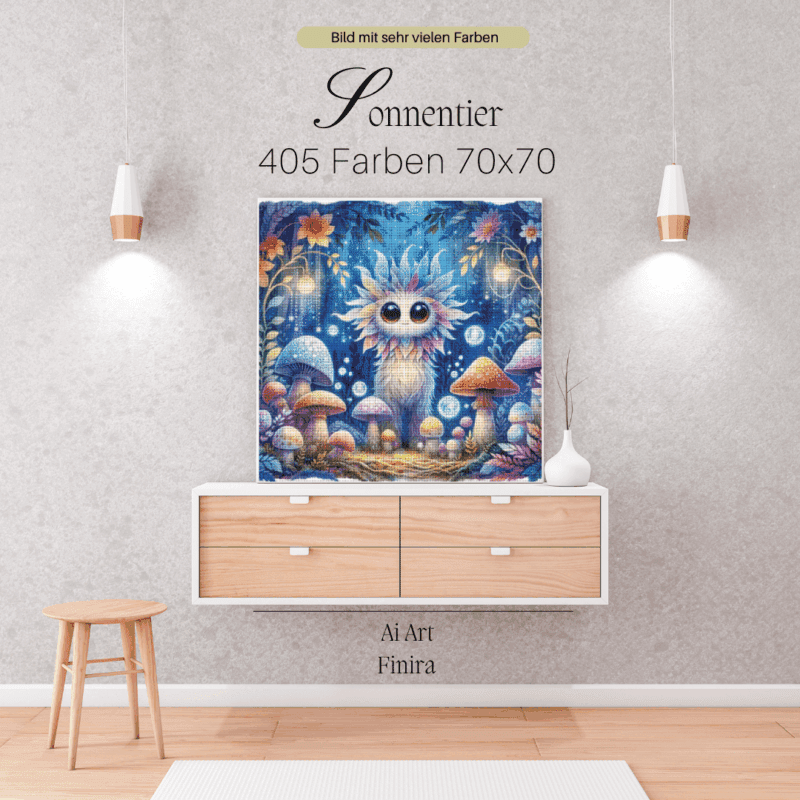 Sonnentier by Finira 70x70 405 Farben | Ai Art