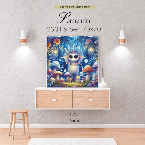 Sonnentier by Finira 70×70 250 Farben | Ai Art