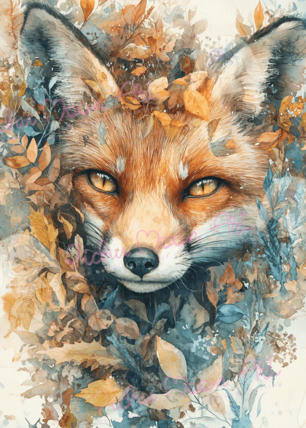 Autumn Fox by Sakura.Cherry ai 50x70 150 Farben | Ai Art