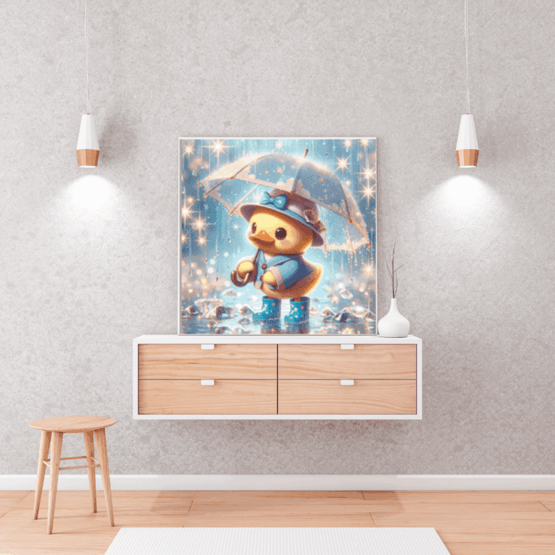 Das Regenlied der Federfee by Lexxy 50x50 145 Farben | Ai Art