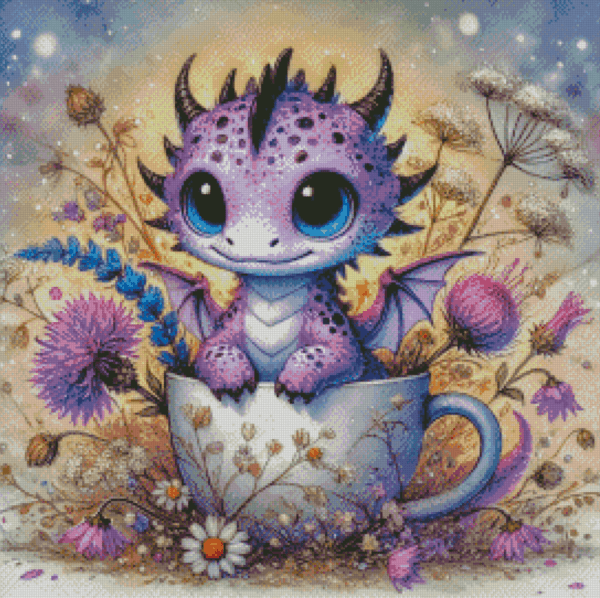 Teacup Dragon by salzkatze.ai 50x50 56 Farben