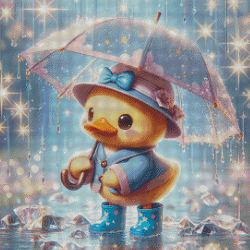 Das Regenlied der Federfee by Lexxy ai 50x50 56 Farben