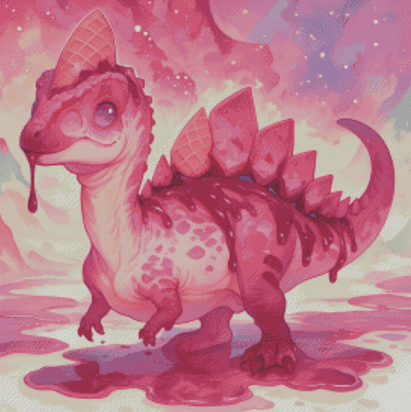 Raspberry Ripple Roar by Shalajarias 50x50 56 Farben