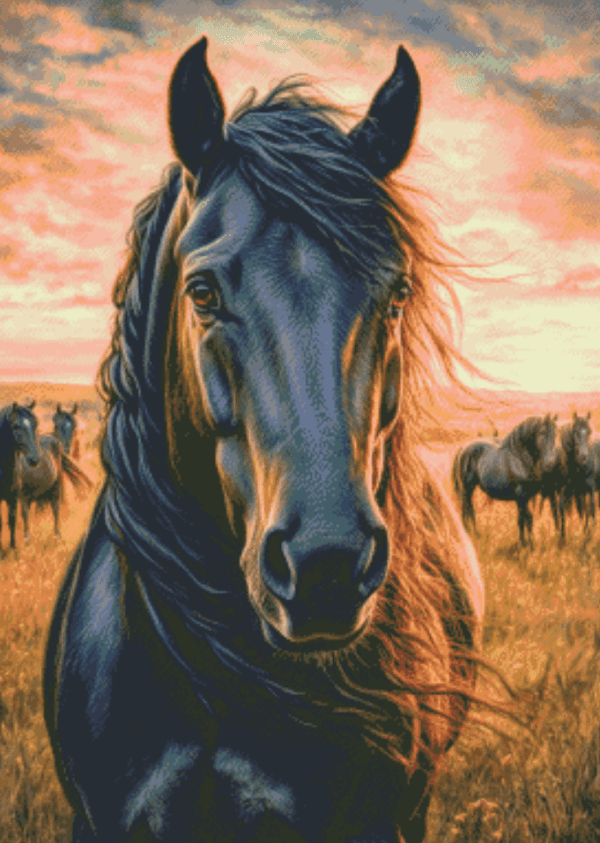 Untamed Grace by Salzkatze.ai 50x70 56 Farben