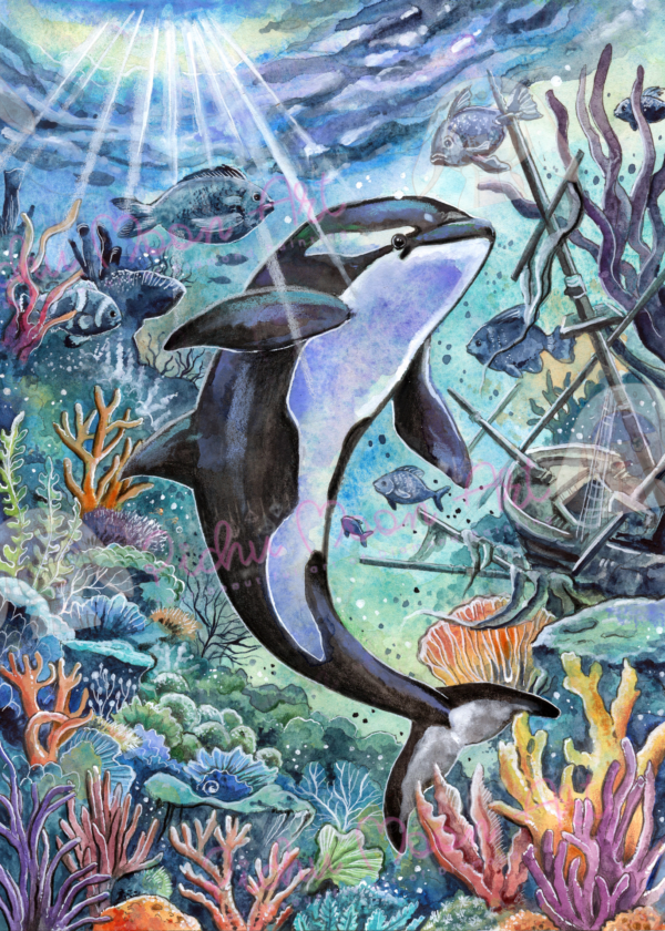Echoes of the Deep by Harenas Artwork ai 50x70 285 Farben LAGER