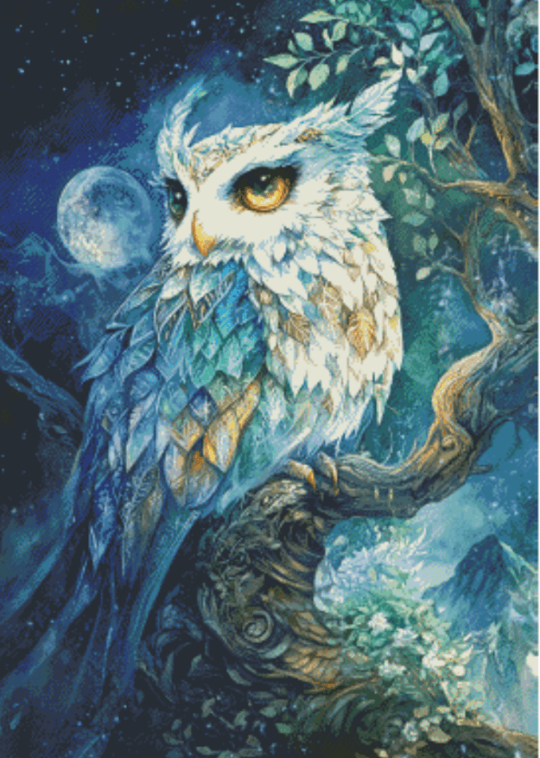 Night Owl by Sakura Cherry ai 50×70 | Ai Art