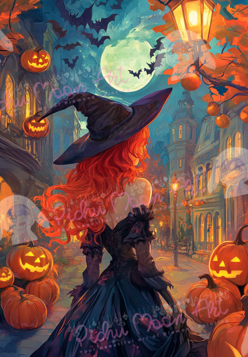 Witch in Pumpkin Street