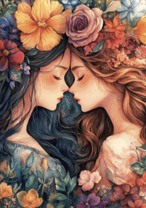Blumengeflüster by Sakura.Cherry ai 50×70 95 Farben | Ai Art